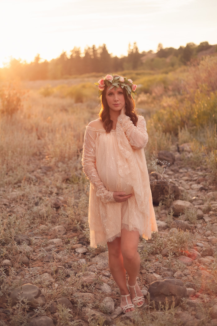 bohemian maternity shoot