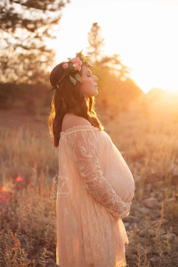bohemian maternity shoot